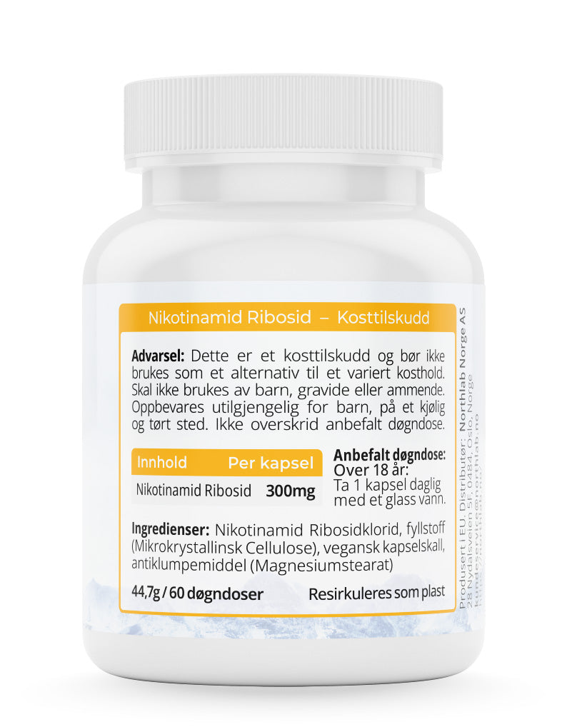 3-pakning Nikotinamid-ribosid (NAD+) - for deg som vil holde tempoet oppe