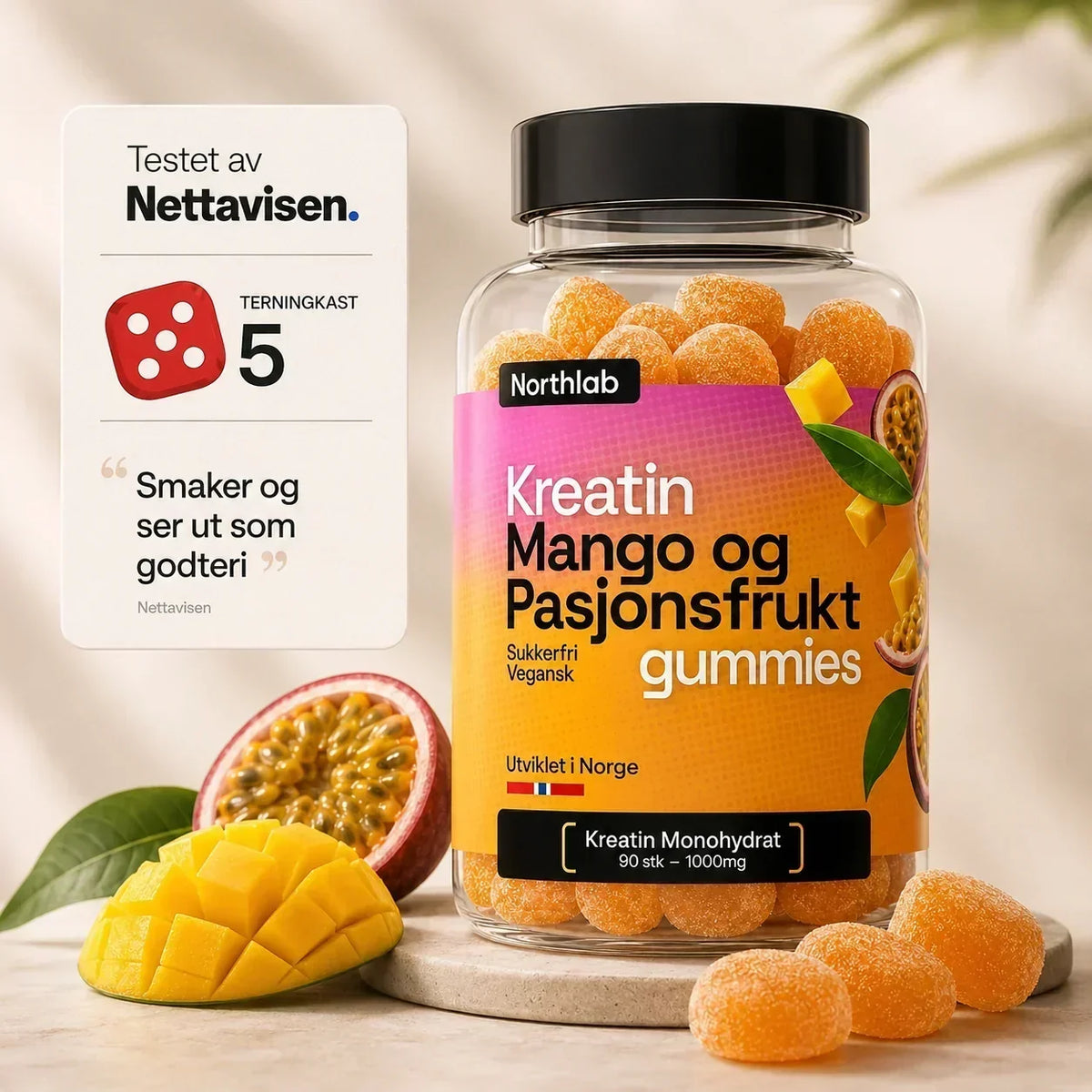 Kreatin gummies best i test! Derfor fikk Northlab terningkast 5