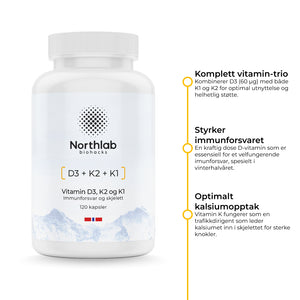 Vitamin D3 + K2 + K1