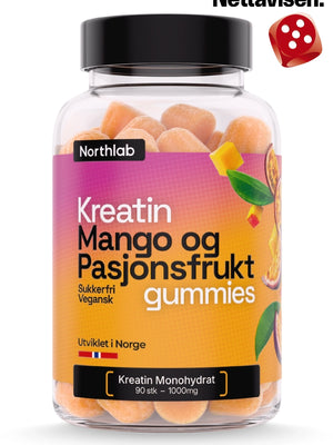 Kreatingummies med Mango & Pasjonsfrukt (90 stk)