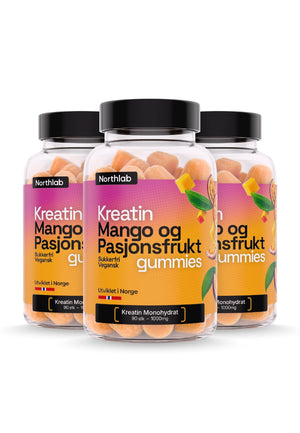 3-pakning Kreatingummies