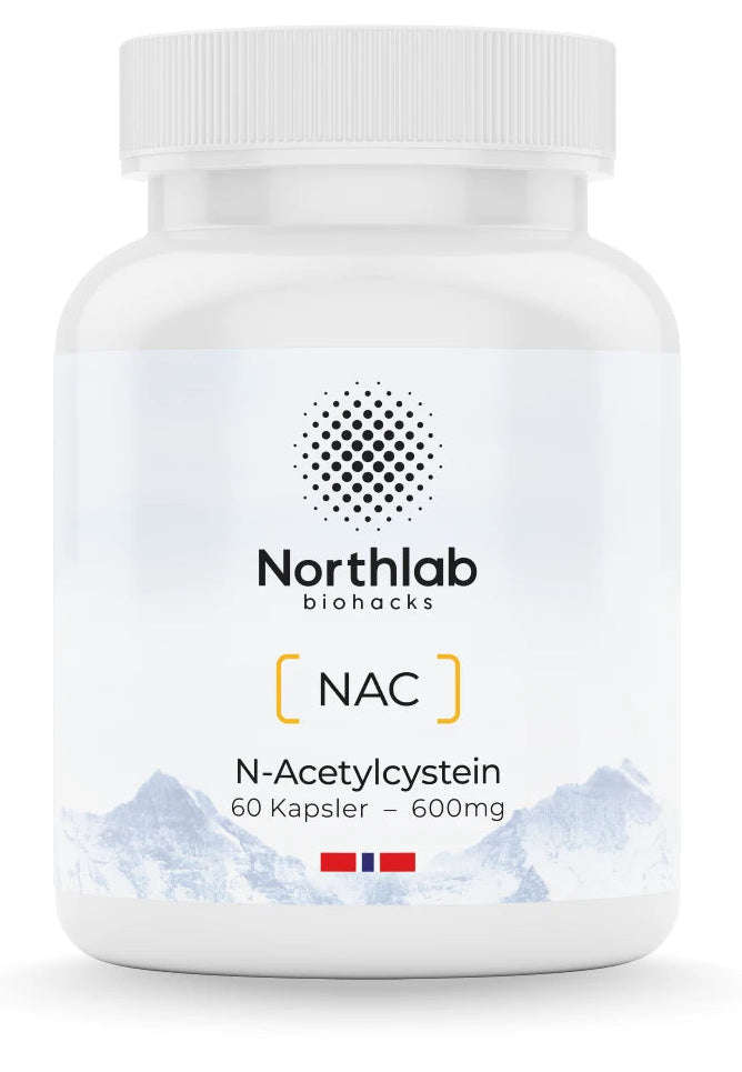 Northlab NAC 600 mg – 60 veganske kapsler