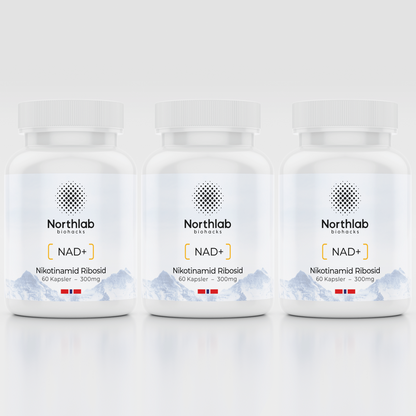 3-pakning Nikotinamid-ribosid (NAD+) - for deg som vil holde tempoet oppe