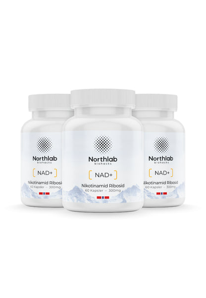 3-pakning Nikotinamid-ribosid (NAD+) - for deg som vil holde tempoet oppe