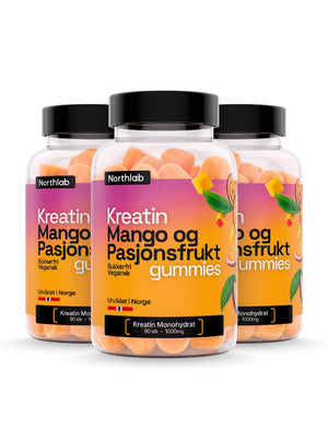 3-pakning Kreatingummies